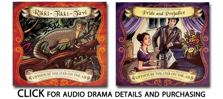 Rikki-Tikki-Tavi and Pride and Prejudice: click for audio drama details and purchasing